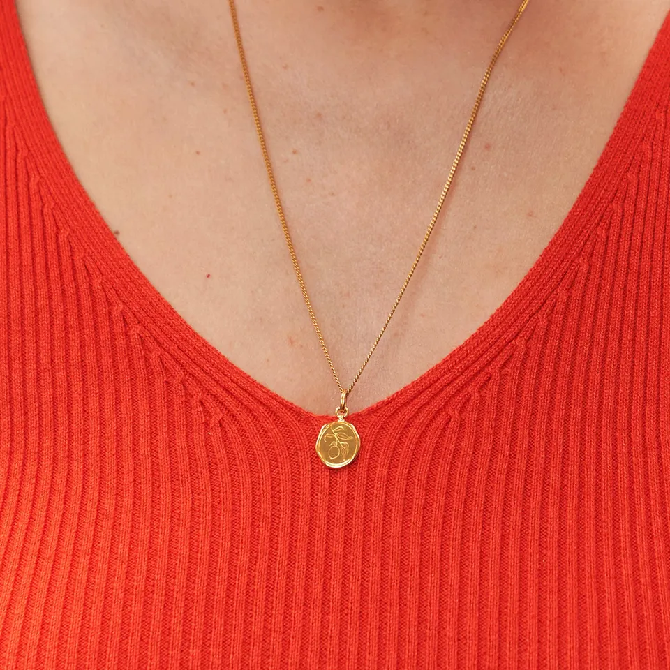 Stilnest Eden Lemon Seal Kette 585 Gold 45cm