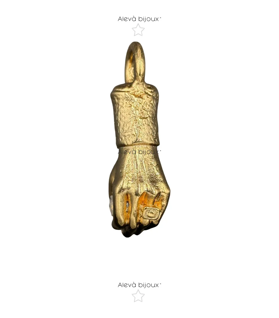 Alevá Bijoux Mano Kettenanhänger Gold Hand