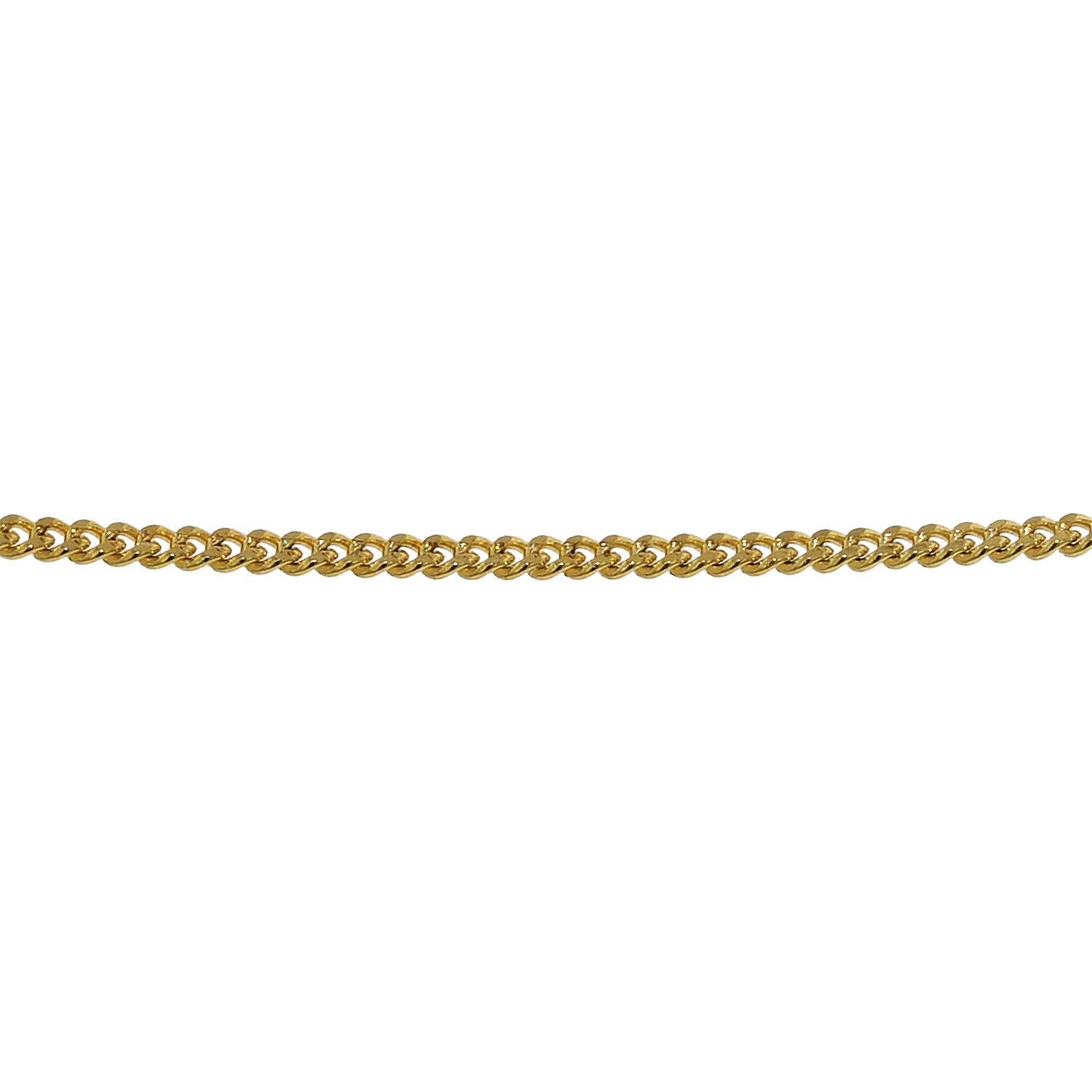 trendor Halsketten Panzerkette 72436 Gold Halskette 40cm 0,8mm