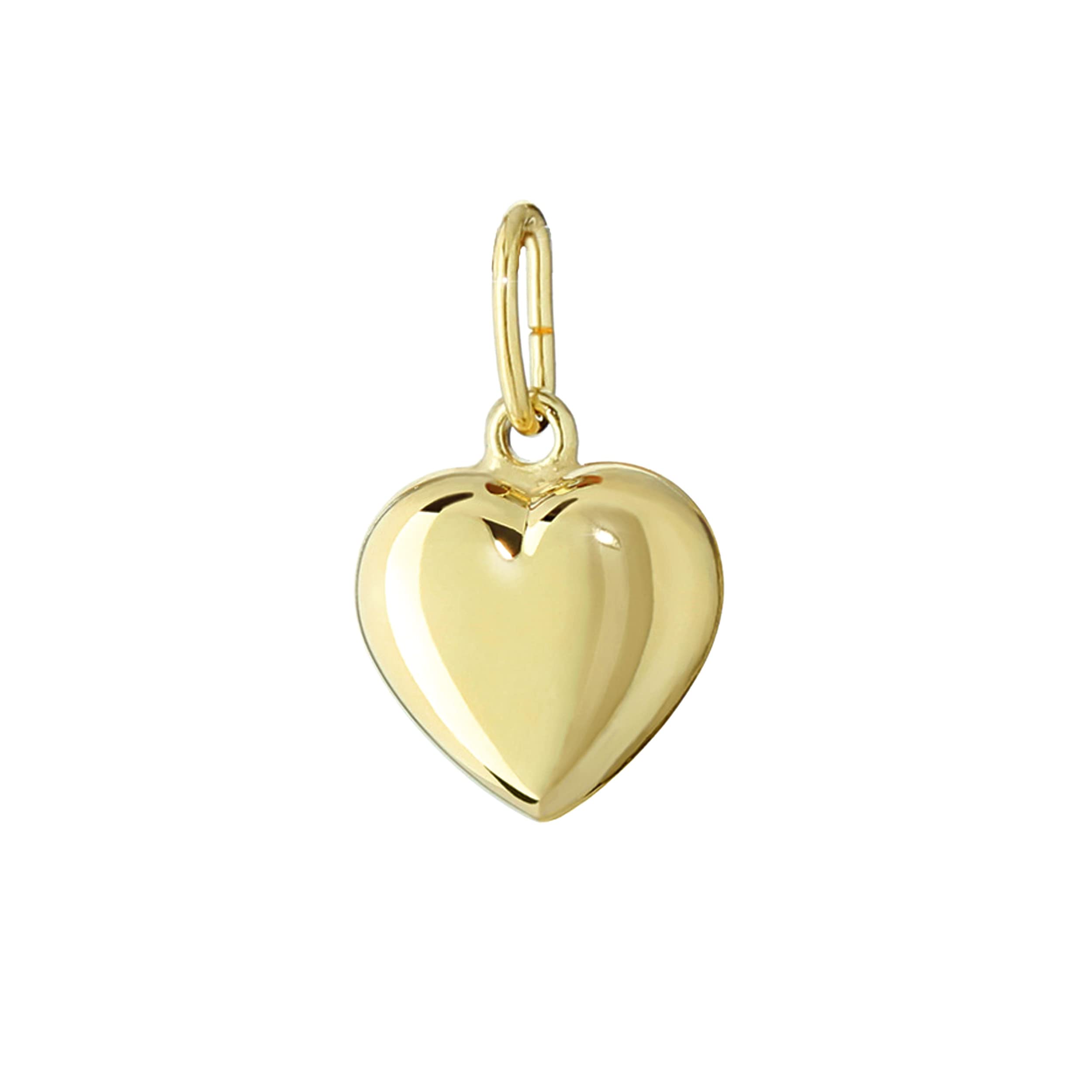 NKlaus JEWELLERY Herz Kettenanhänger 333 Gelbgold 8,6x8,3 mm