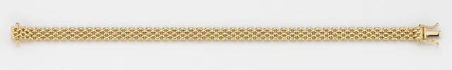 Eugen Rühle Armband 37.3632 Backstein Armband 6mm 585 Gelbgold