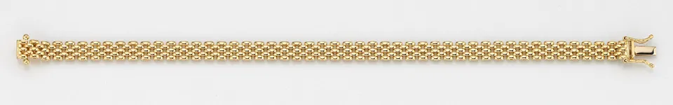Eugen Rühle Armband 37.3632 Backstein Armband 6mm 585 Gelbgold