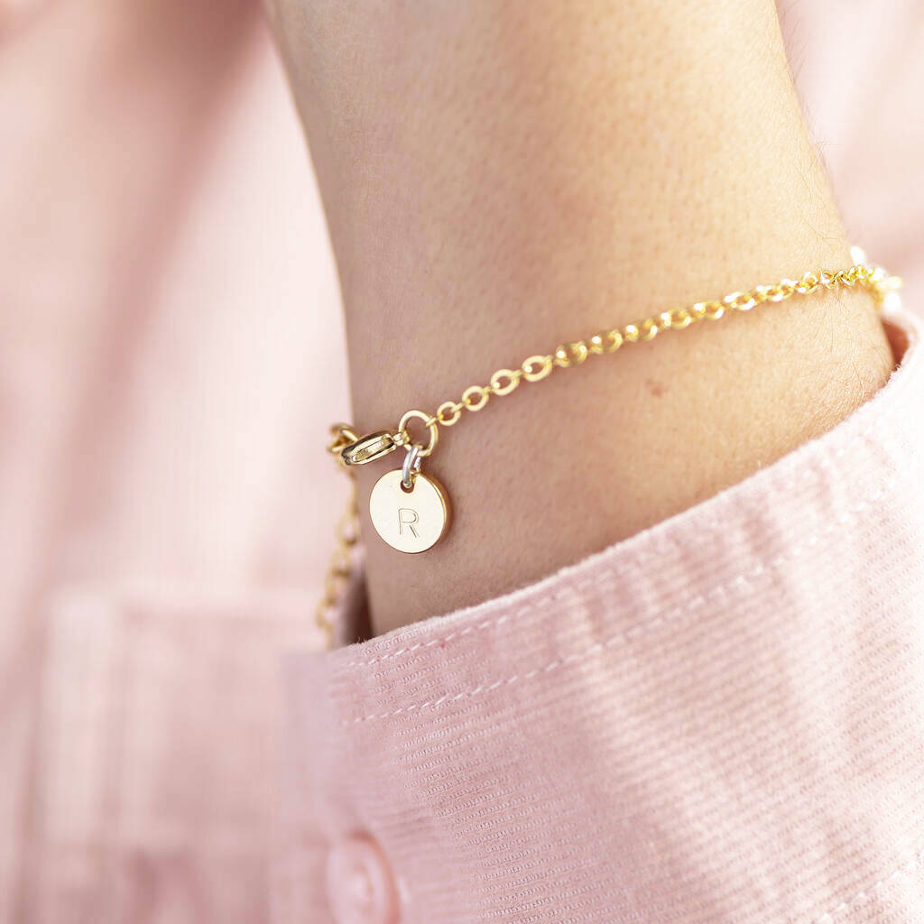 Joy by Corrine Smith Sun Armband Gold Sonne Initiale 18 cm