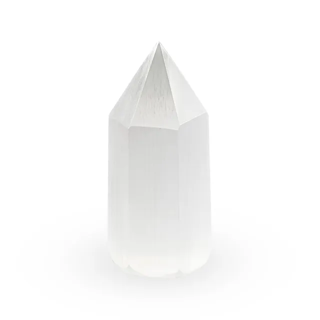 NKlaus Healing Crystals Selenit Prisma 10cm Spitze