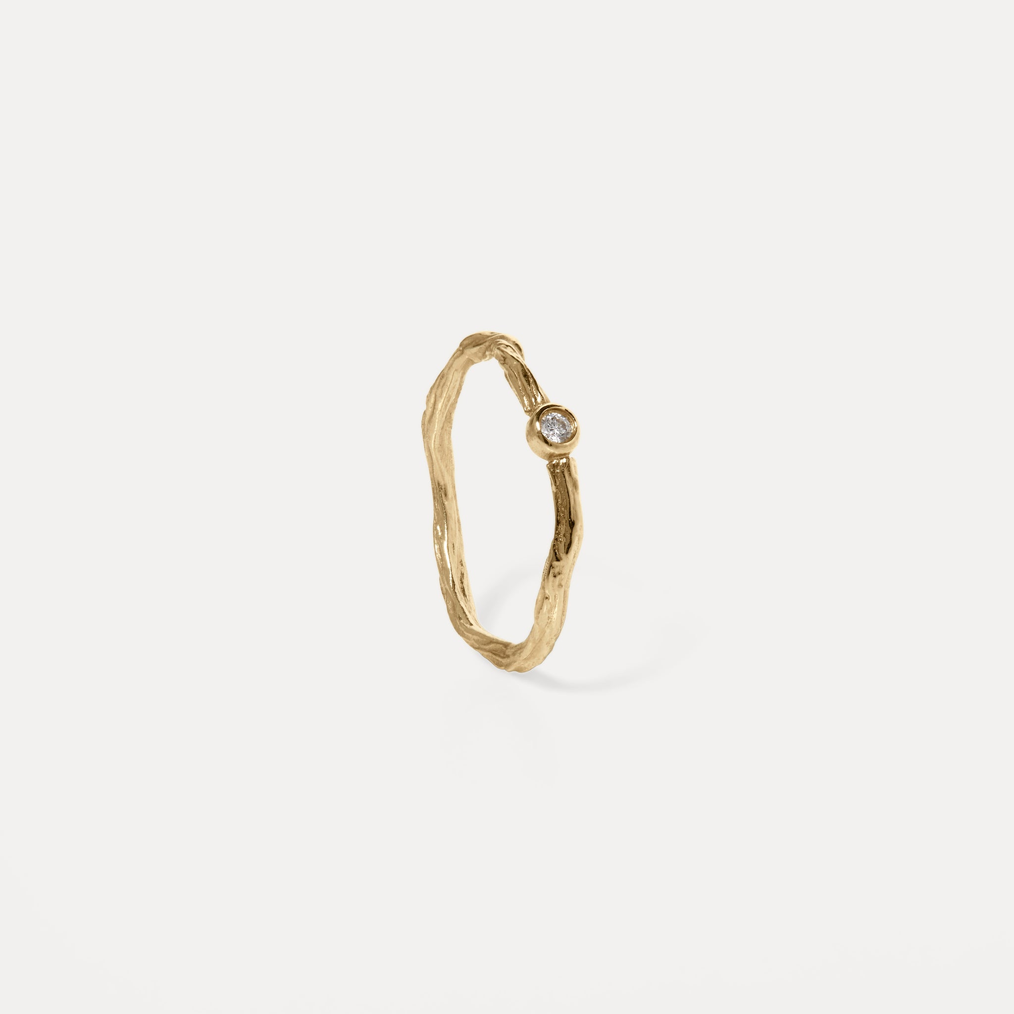 Stilnest Diamant Mater Ring 585 Gold 14k Massivgold Diamant