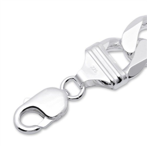 JEWLIX PA0150 Panzerarmband Silber Herren 21 cm 15 mm