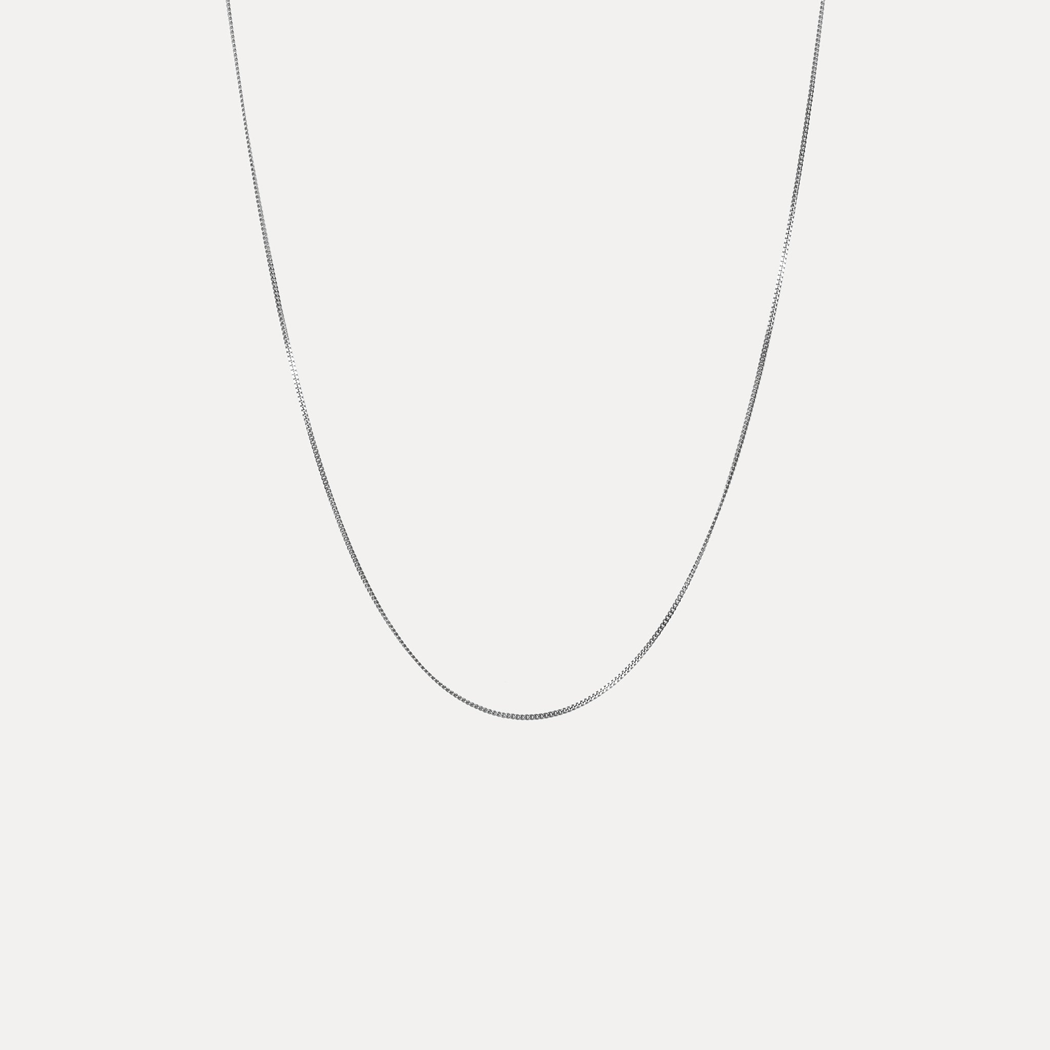 Stilnest Panzerkette Halskette 24k Gold Vermeil 45cm flach