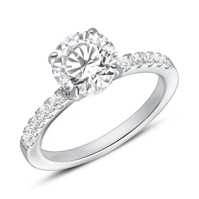 JEWLIX Verlobungsring 925 Silber Ring 50mm Zirkonia