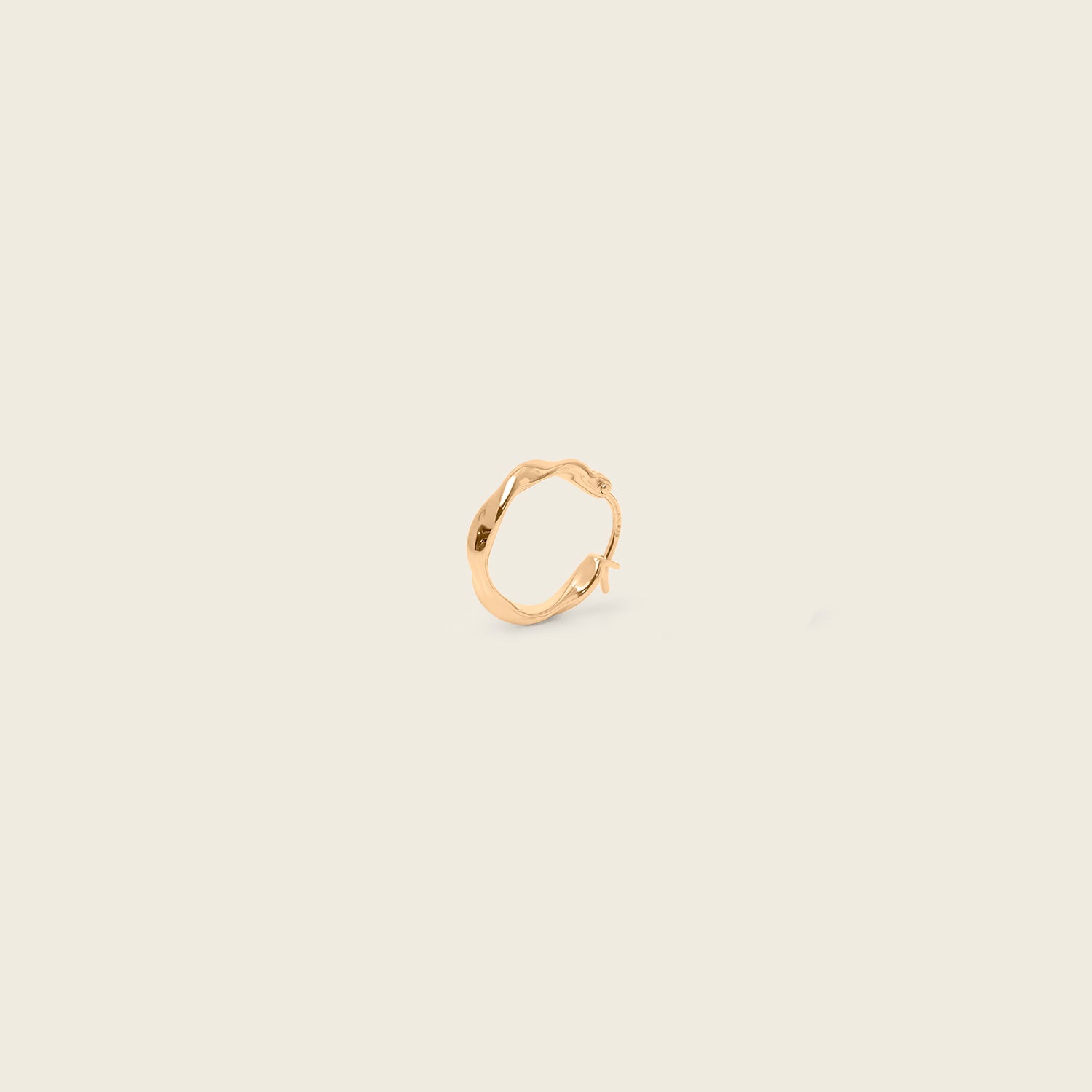 Stilnest Flux Mini Creolen Single 585 Gold