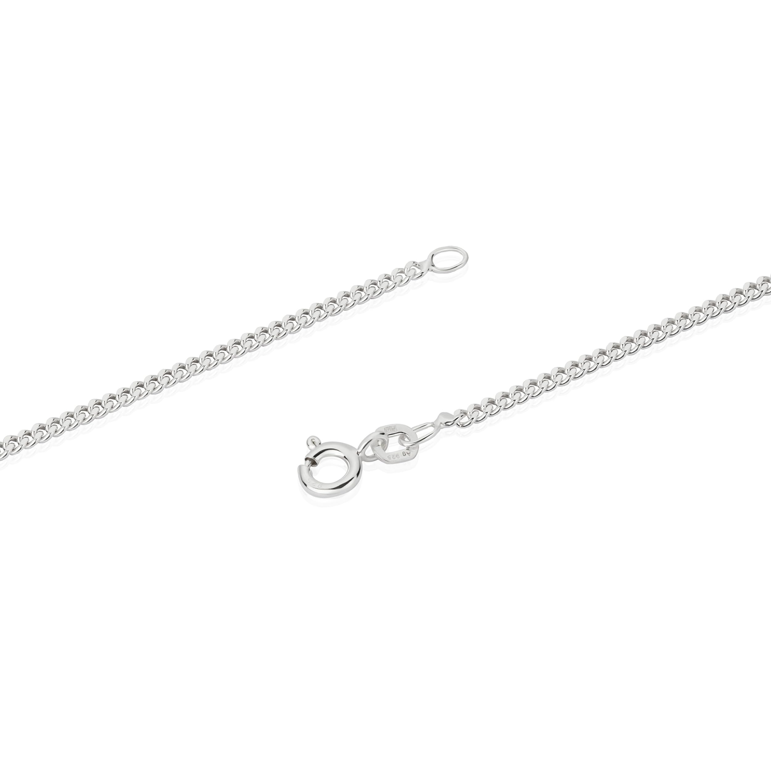 NKlaus JEWELLERY Panzerkette 925 Silber 60cm 2,1mm