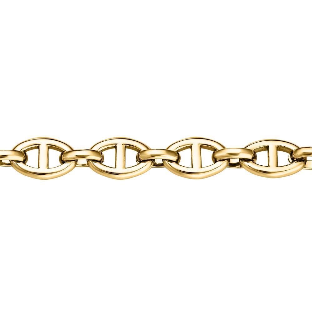 JEWLIX ID-Armbänder Anker-Armband Damen Edelstahl Gold