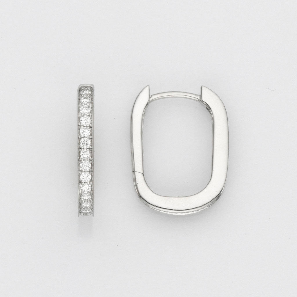Eugen Rühle Ohrschmuck 80.7887 Creolen 585 Gelbgold Diamant