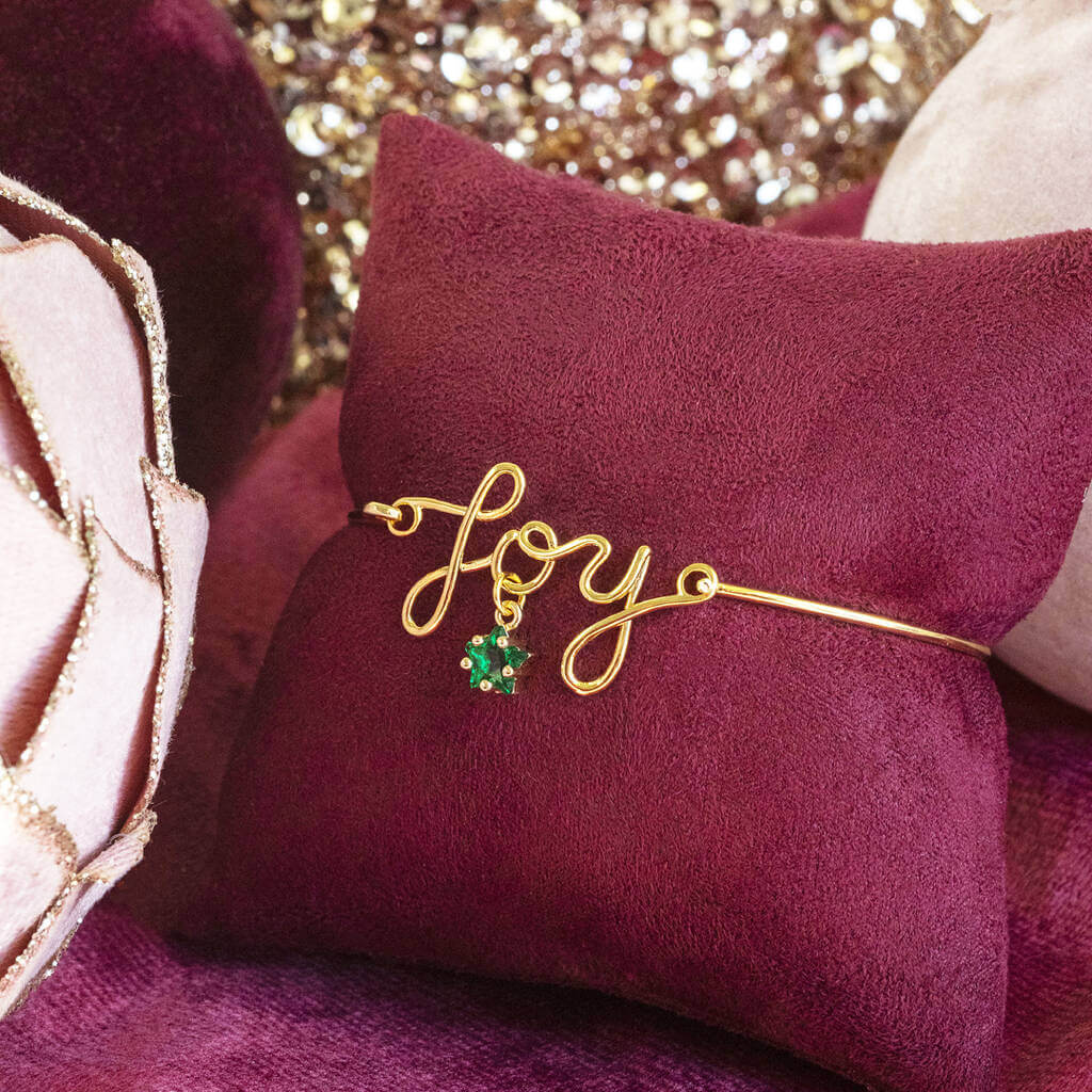 Joy by Corrine Smith JOY Armband Gold Geburtsstein Stern