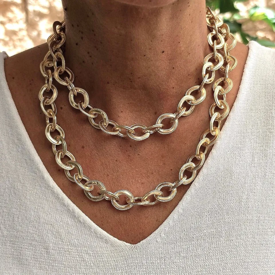 Alevá Bijoux Venezia Halskette Gold 90 cm lang