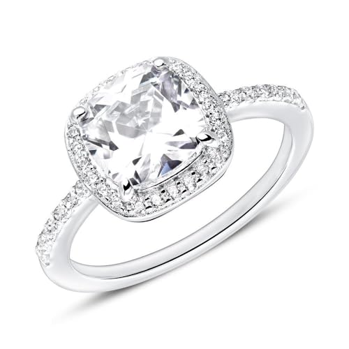 JEWLIX Verlobungsring 925 Silber Ring 48mm Zirkonia