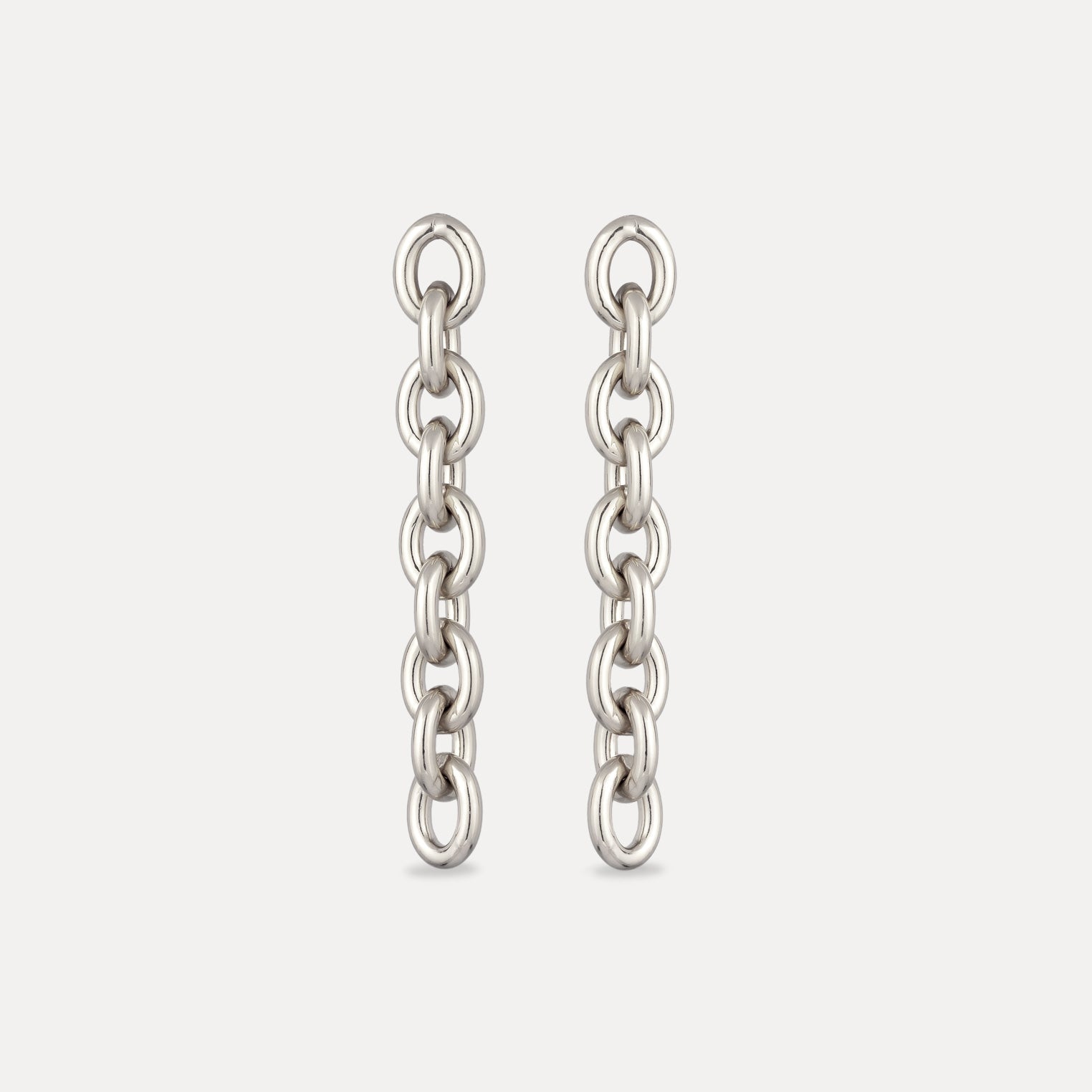 Stilnest Bold Chain Dangle Ohrhänger Gold Vermeil Ohrringe