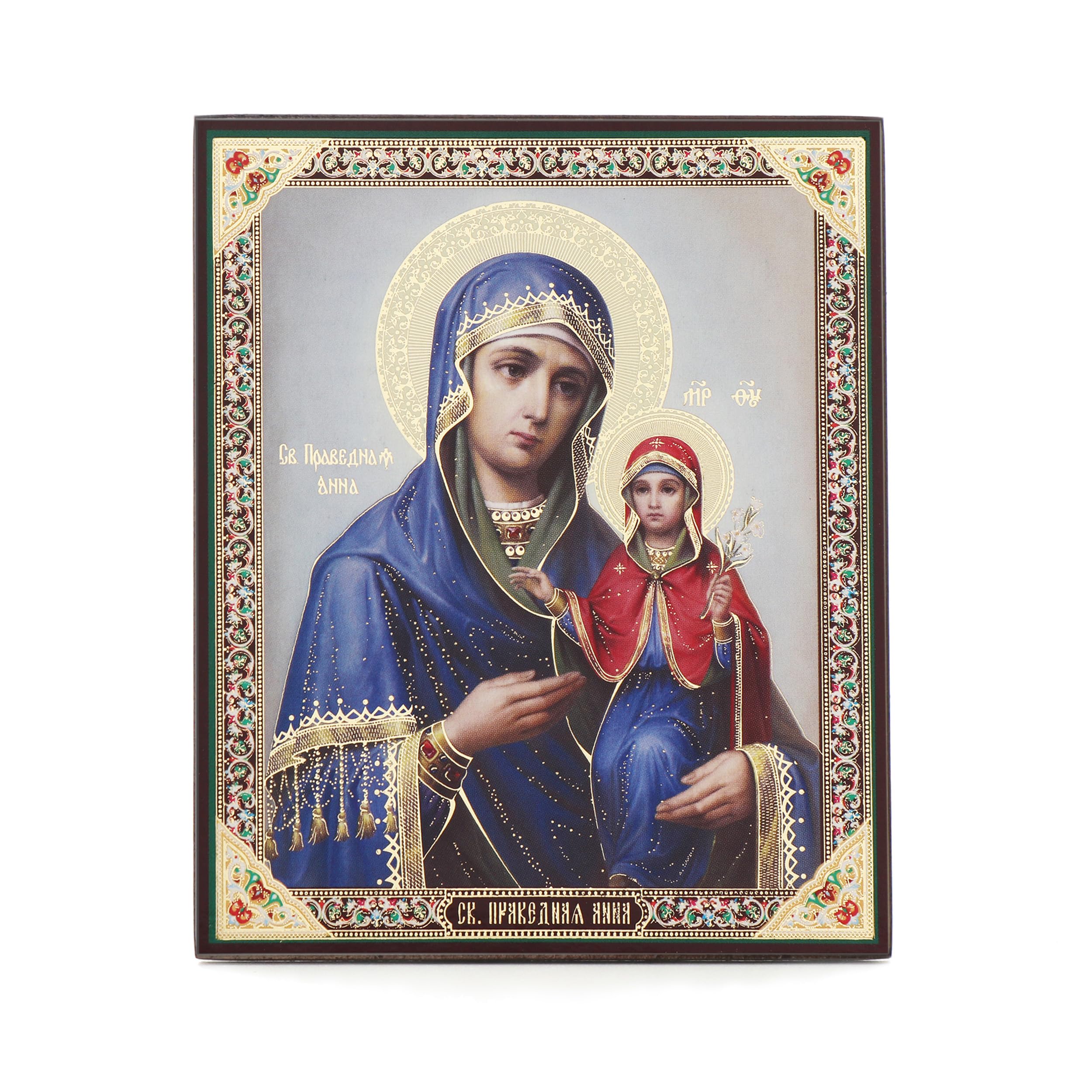 NKlaus Ikone Mutter von Immerwährenden Hilfe Holz 10x12 cm