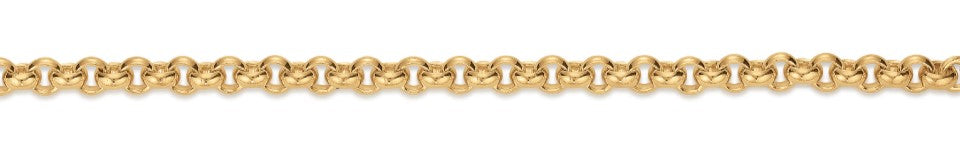 Eugen Rühle Erbsketten Rollo 2,0mm Halskette Meterware 585 Gelbgold