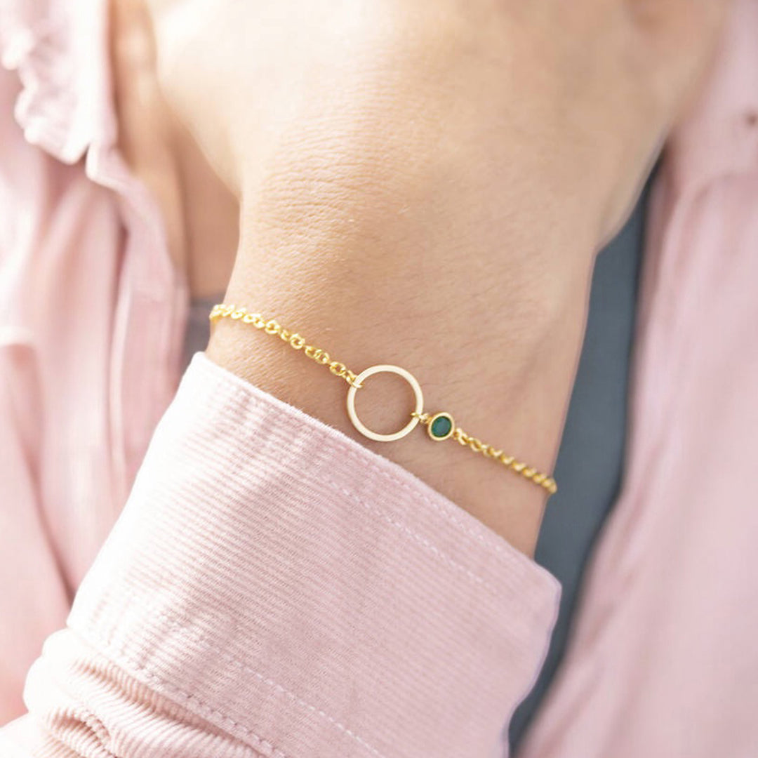 Joy by Corrine Smith Circle Armband Gold Geburtsstein