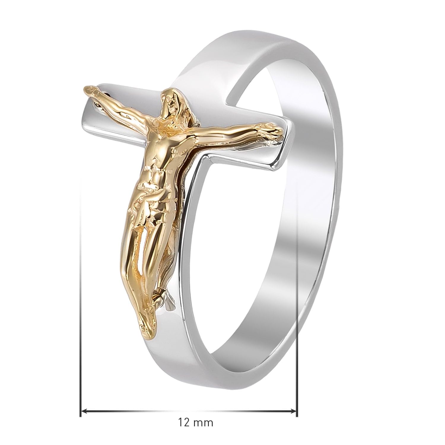 trendor Kruzifix 21812 925 Silber Ring Gr. 56