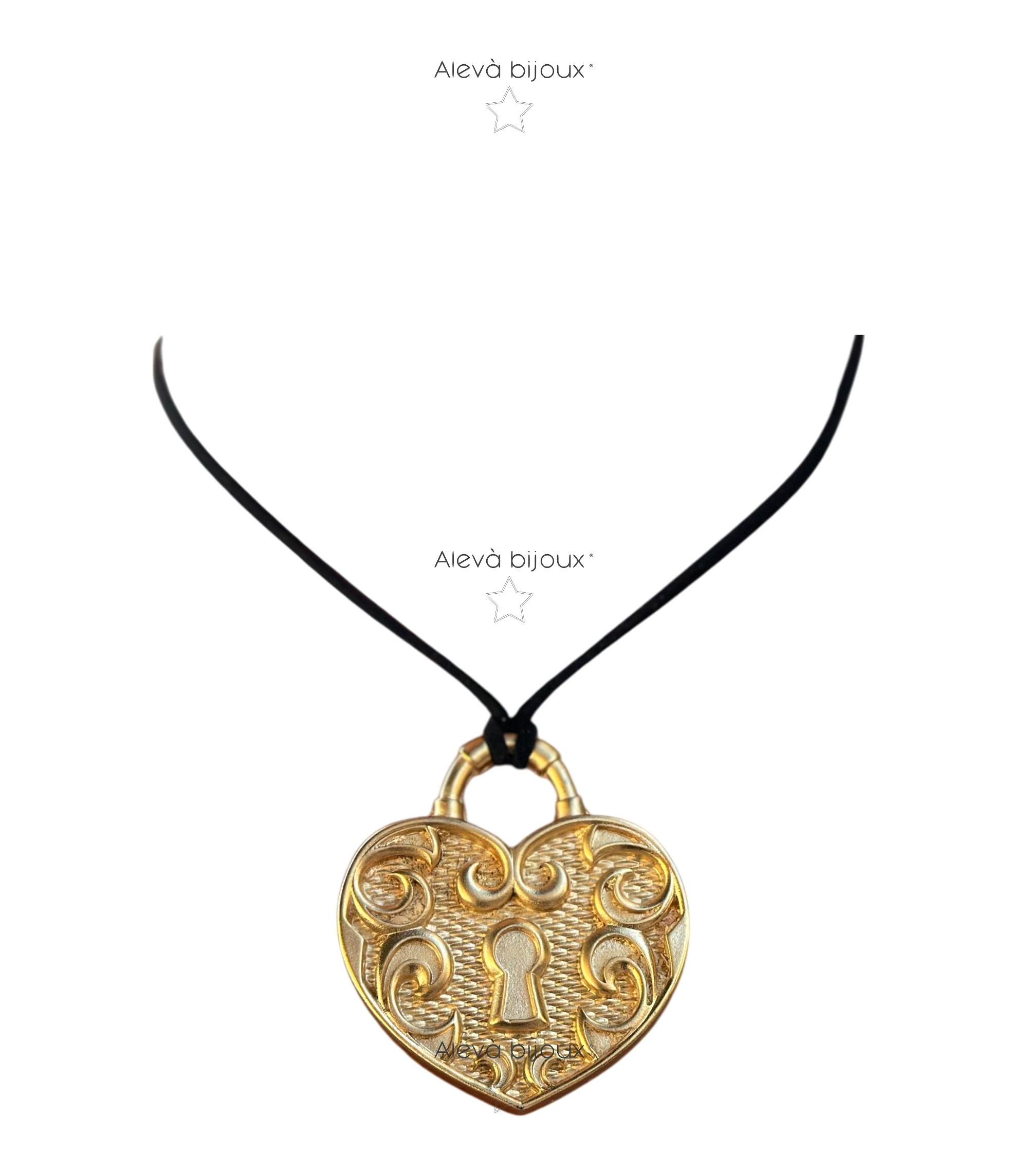Alevá Bijoux Lucchetto Anhänger Schloss Cuori
