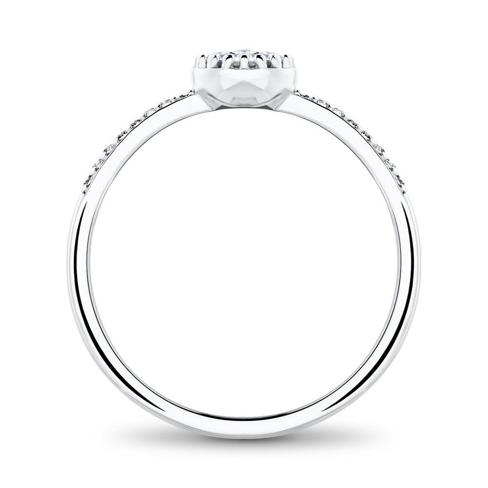 JEWLIX Verlobungsring 925 Silber Zirkonia Ring 52mm