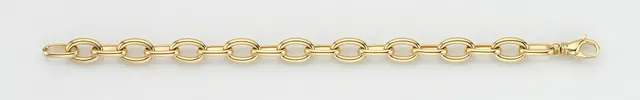 Eugen Rühle Fantasieketten Fantasiekette oval 9,2mm Halskette Gold