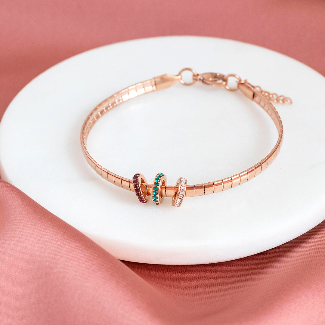 Joy by Corrine Smith Family Birthstone Rings Armband Gold Swarovski