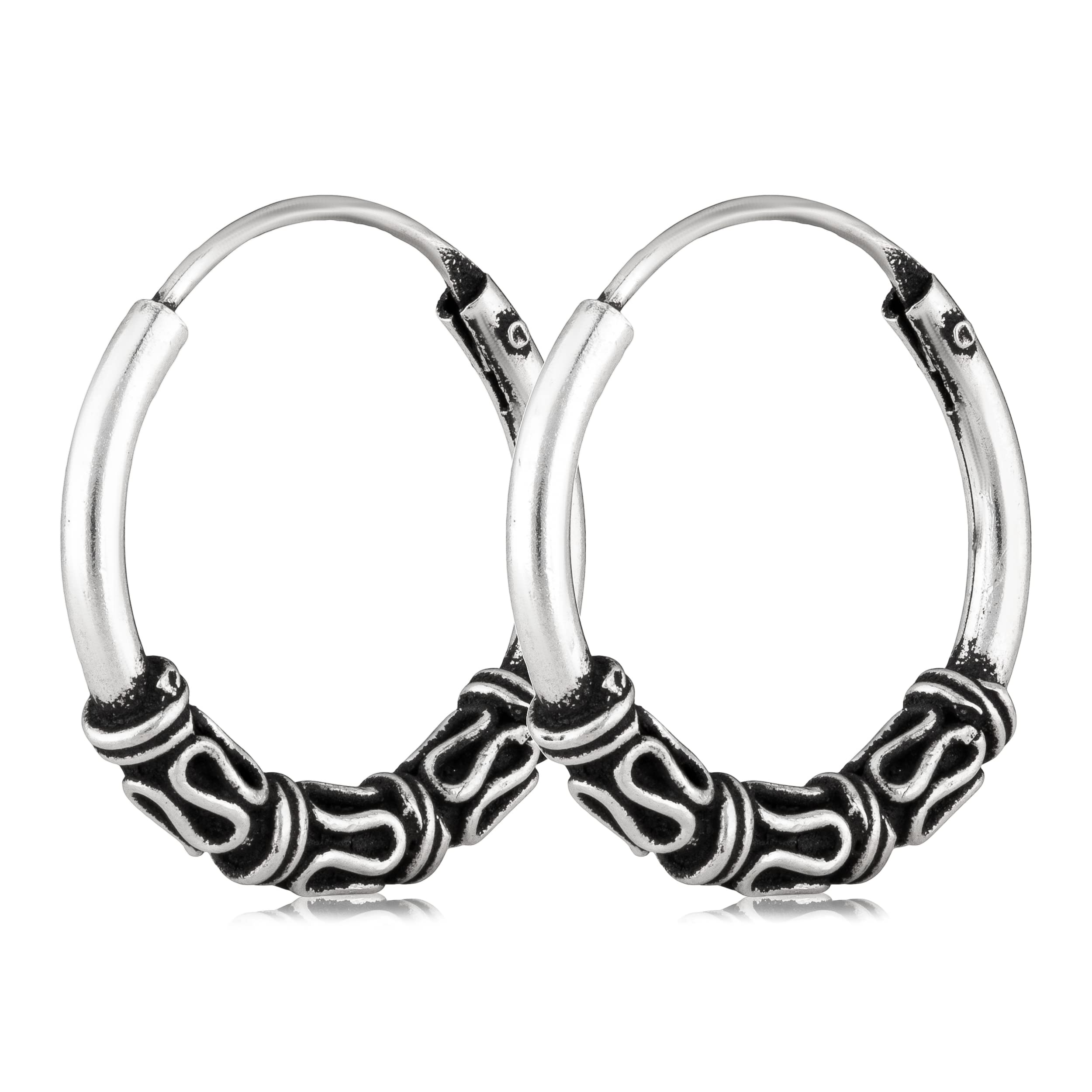 NKlaus Jewellery Keltische Creolen Silber 925 16 mm Paar