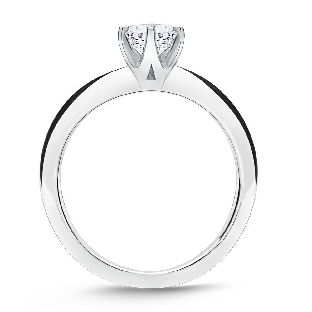 JEWLIX VR0123 Verlobungsring Silber 56mm 5mm Zirkonia