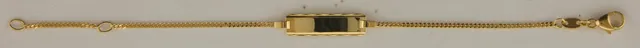 Eugen Rühle Armband ID-Band Armband Gold Panzerkette