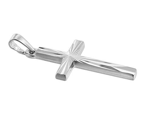 trendor Anhänger Kreuz 22 mm Weißgold 585 14 Karat 75647