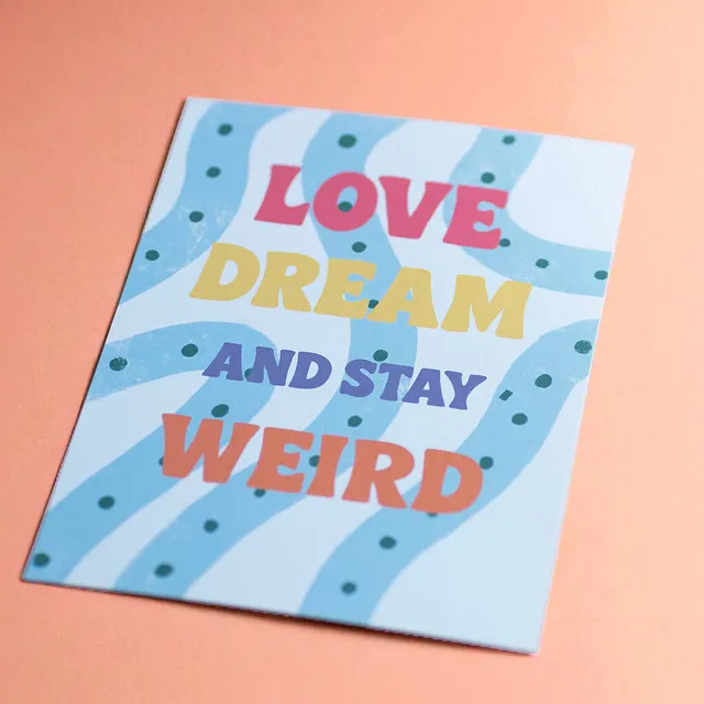 Joy by Corrine Smith Love Dream A5 Print Bunt Stay Weird