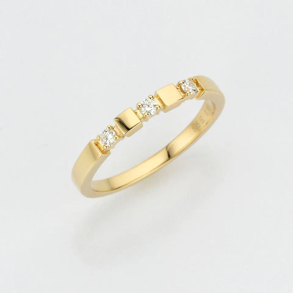 Eugen Rühle Ringe 88.7888.250-100 Ring Gelbgold 0,10ct Brillant