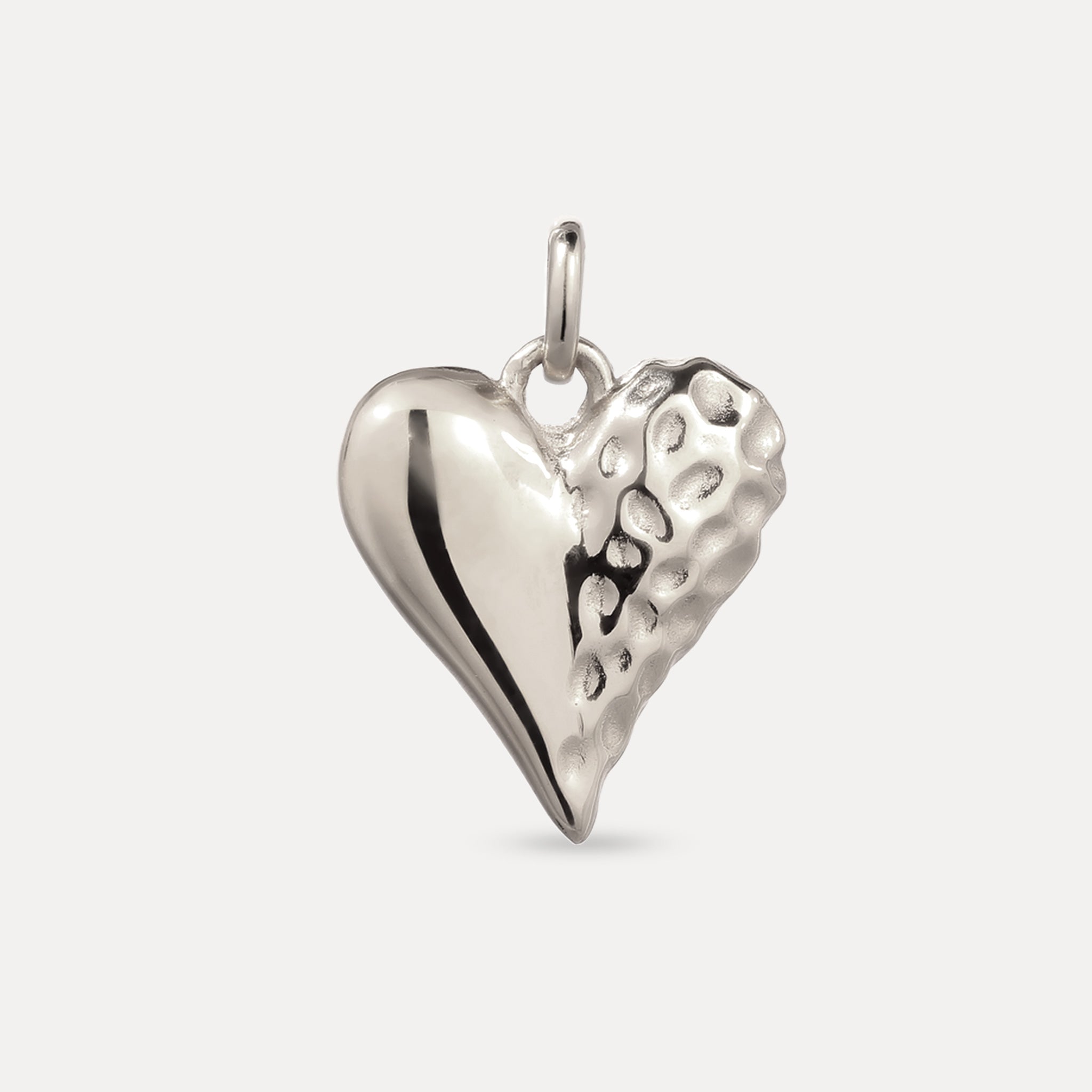 Stilnest Resilient Heart Charm Anhänger 24k Gold Vermeil Herz