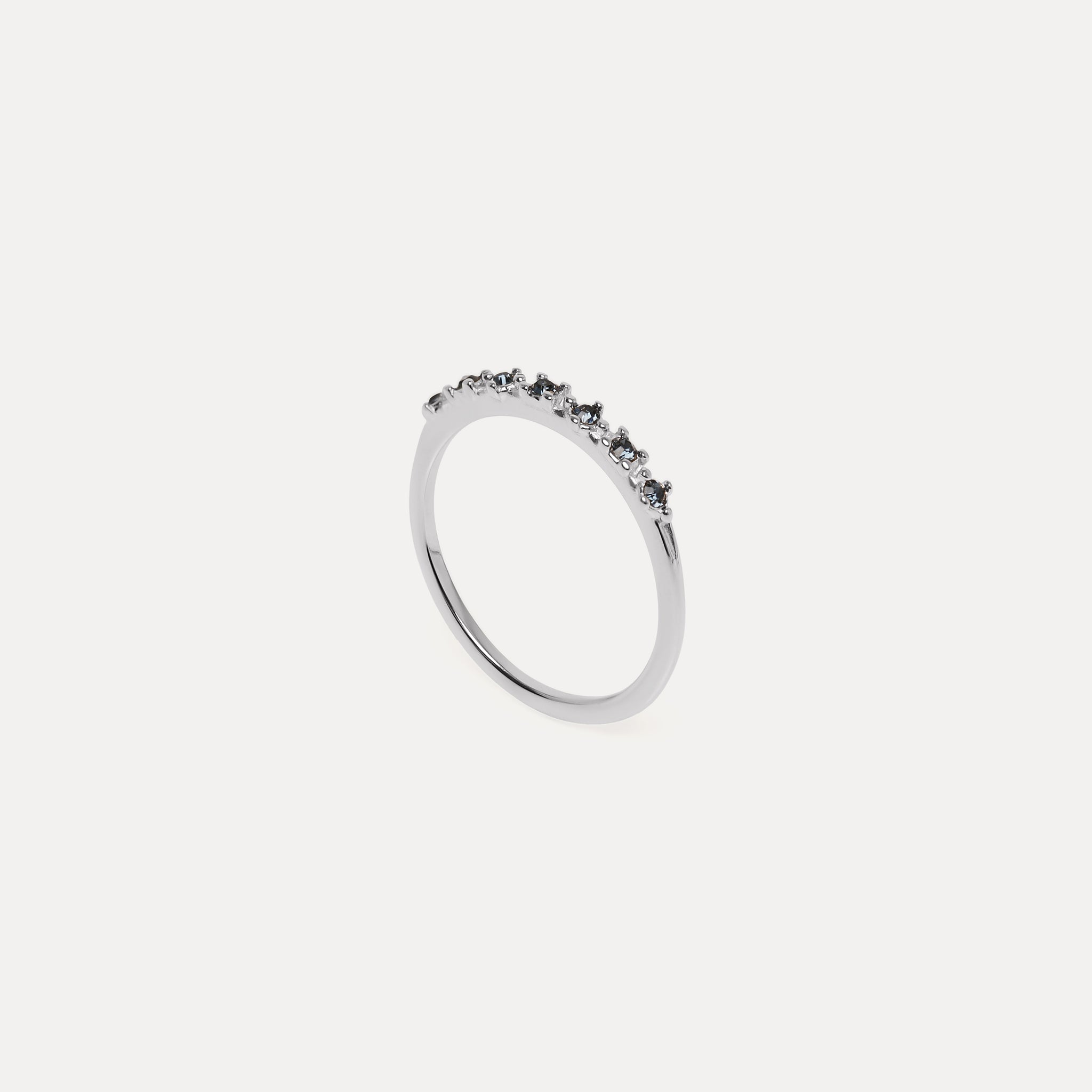 Stilnest Color Delight Ring Blaue Kristalle Gold Vermeil
