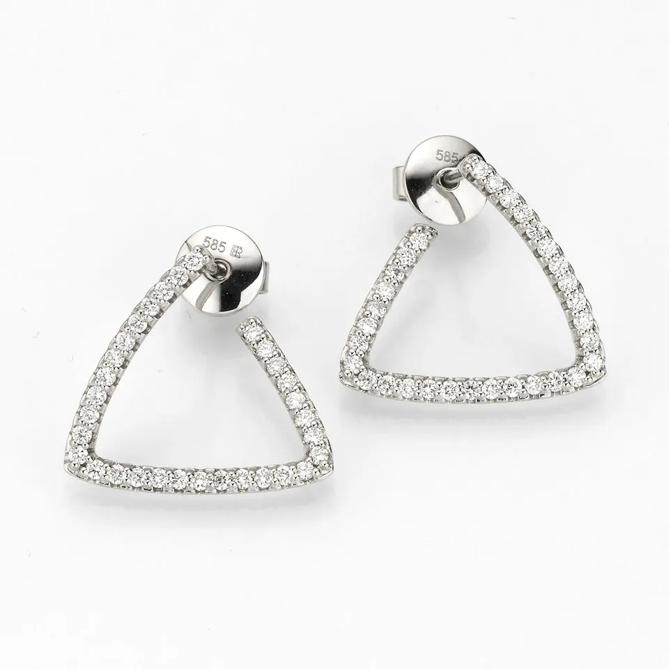 Eugen Rühle Ohrschmuck Ohrstecker 0,50ct Diamant 590 Weißgold