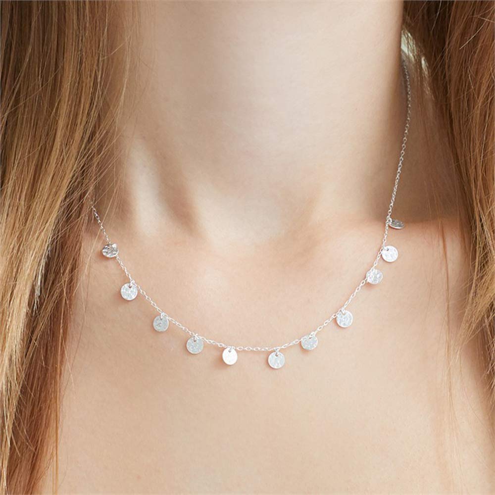 JEWLIX Runde Anhänger Kette 925er Silber