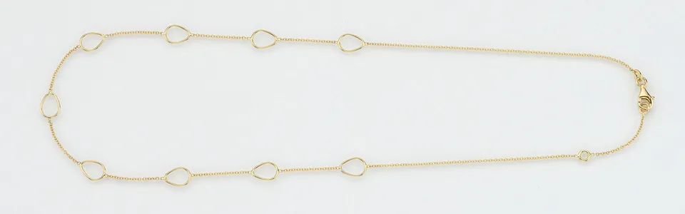 Eugen Rühle Collier 9 Zwischenteile Gold 585 Halskette