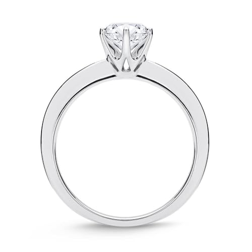 JEWLIX VR0122 Verlobungsring Silber Zirkonia 5,9mm 50mm