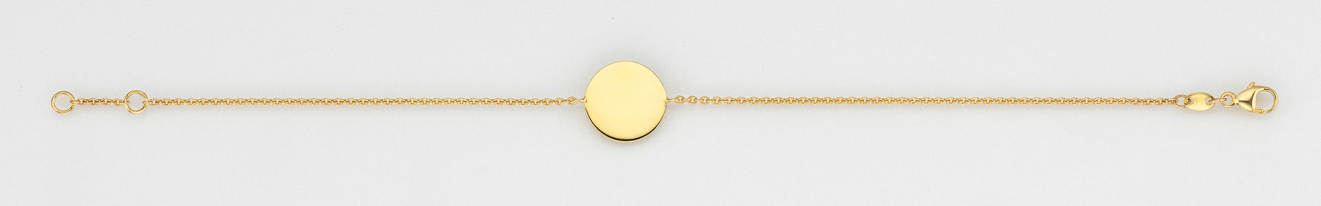 Eugen Rühle Armband 37.5108 Ankerkette Weißgold 750 Scheibe