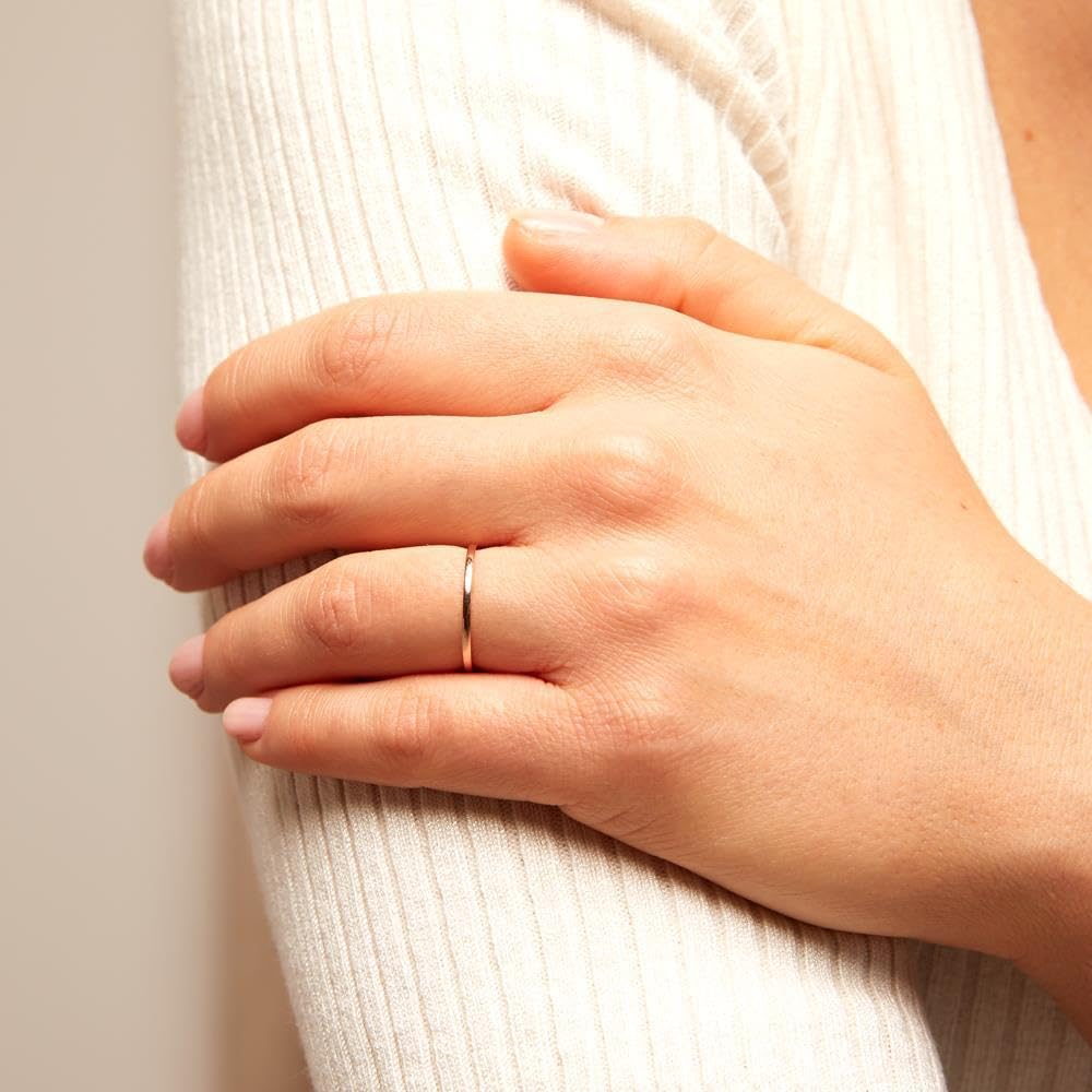 JEWLIX Ring 585er Roségold Größe 60 Damen