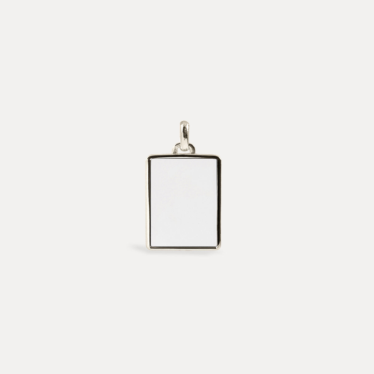 Stilnest Chalcedon Tag Anhänger 24k Gold Vermeil Weiß