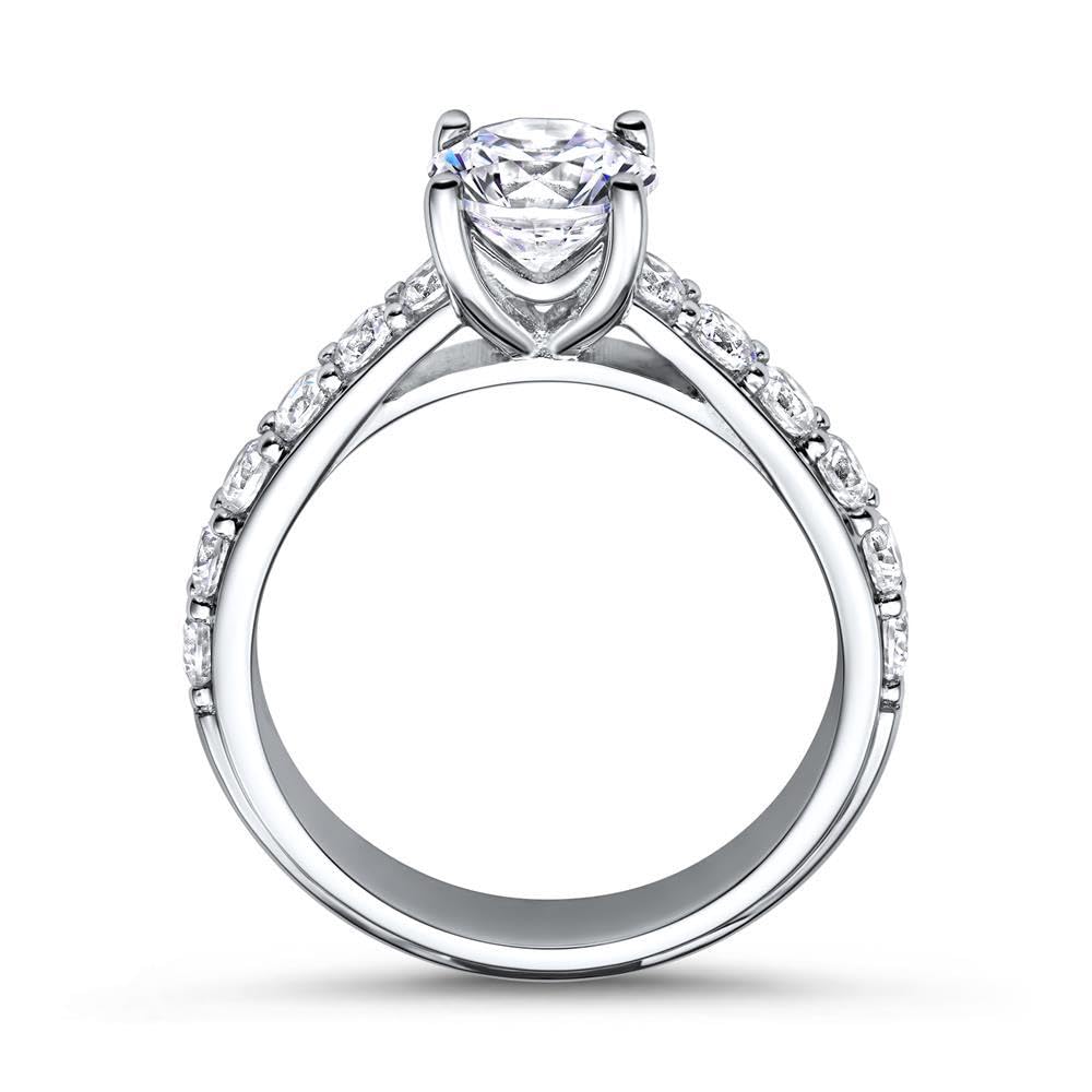 JEWLIX Verlobungsring Silber 925 Zirkonia Größe 54