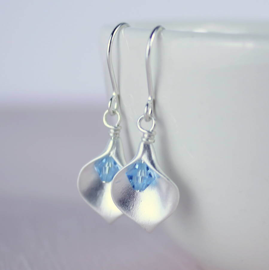 Joy by Corrine Smith Calla Lily Birthstone Ohrringe Gold