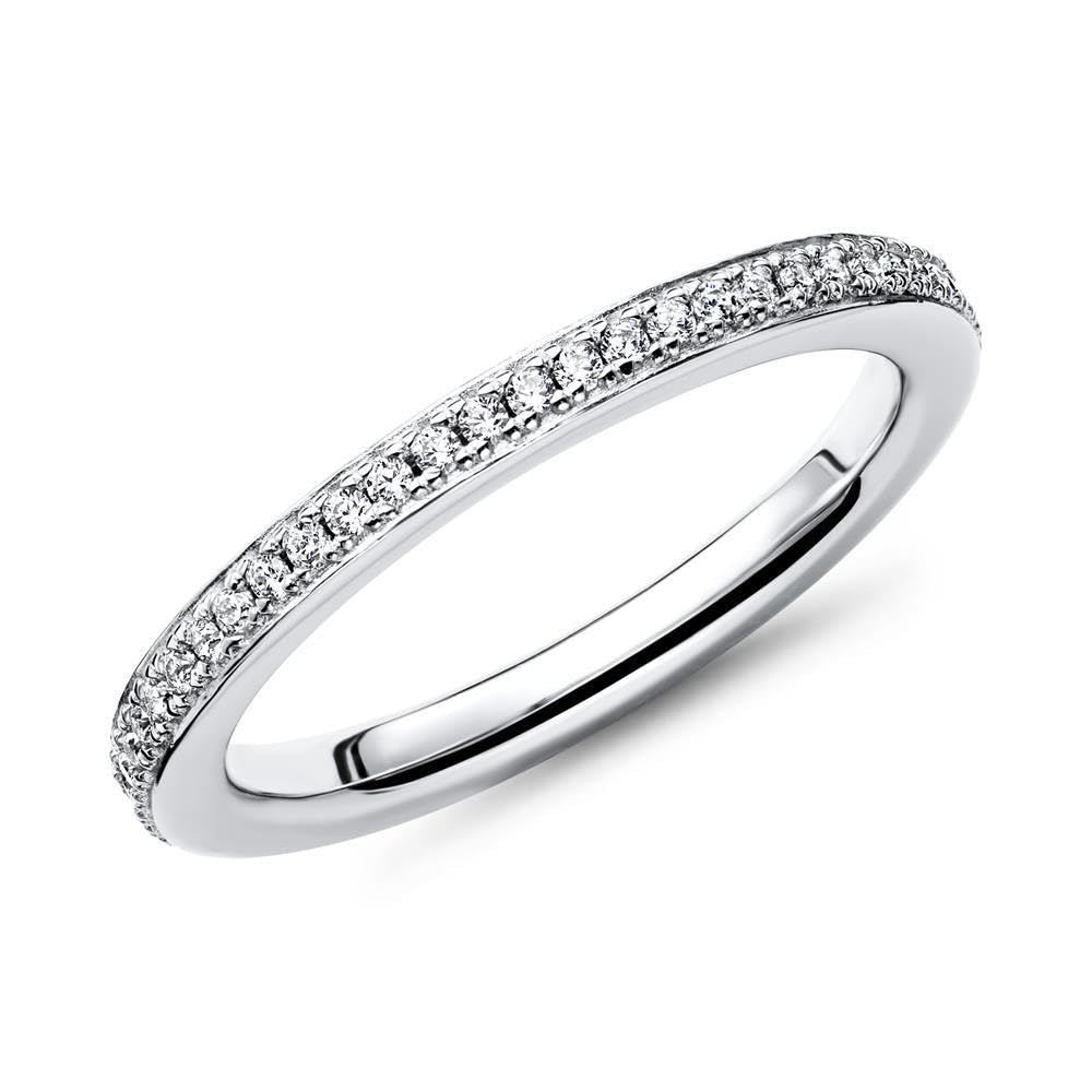 JEWLIX VR0039 Verlobungsring Silberring 925 Vollbesatz