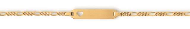 Eugen Rühle ID-Band Figaropanzerkette Armband 750 Gelbgold