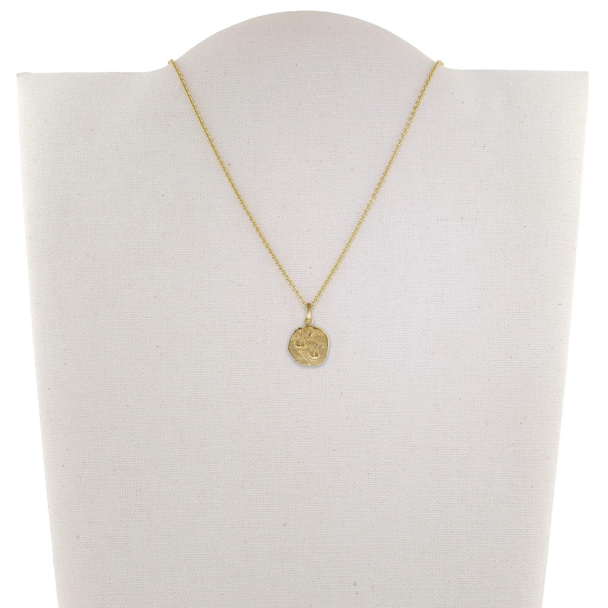 trendor Halsketten Sternzeichen Waage Halskette Gold 333 Kinder