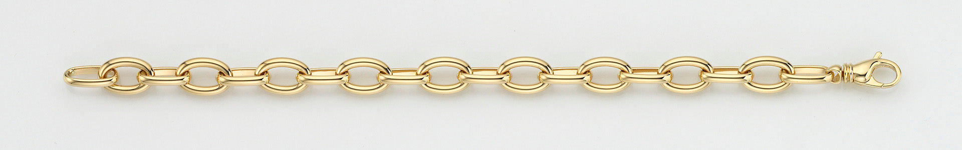 Eugen Rühle Fantasieketten Fantasiekette oval 9,2mm Halskette Gold