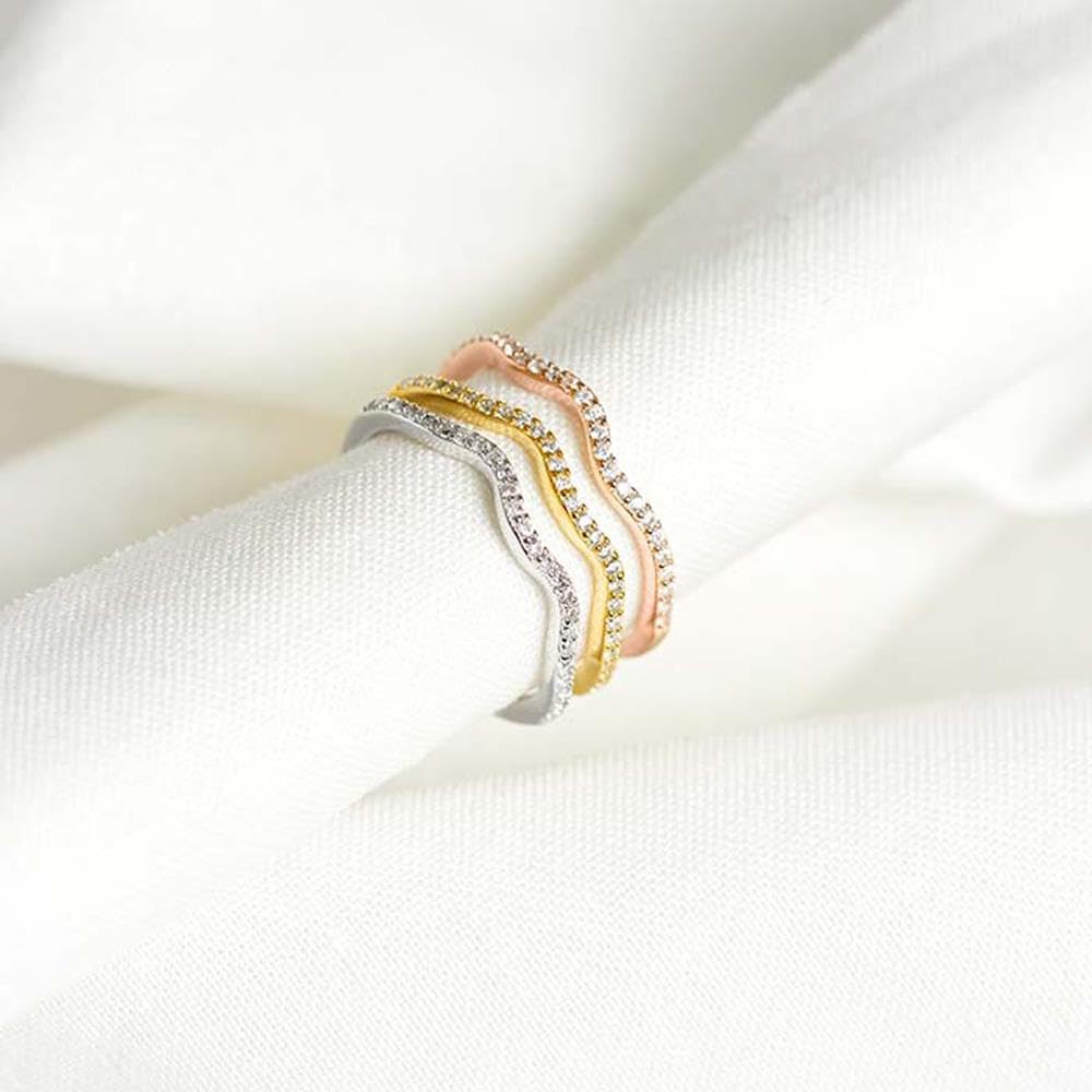 JEWLIX SR0382 Ring 925er Silber Zirkonia filigran